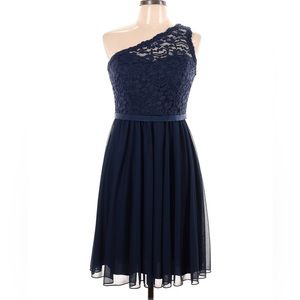 David’s bridal navy size 22